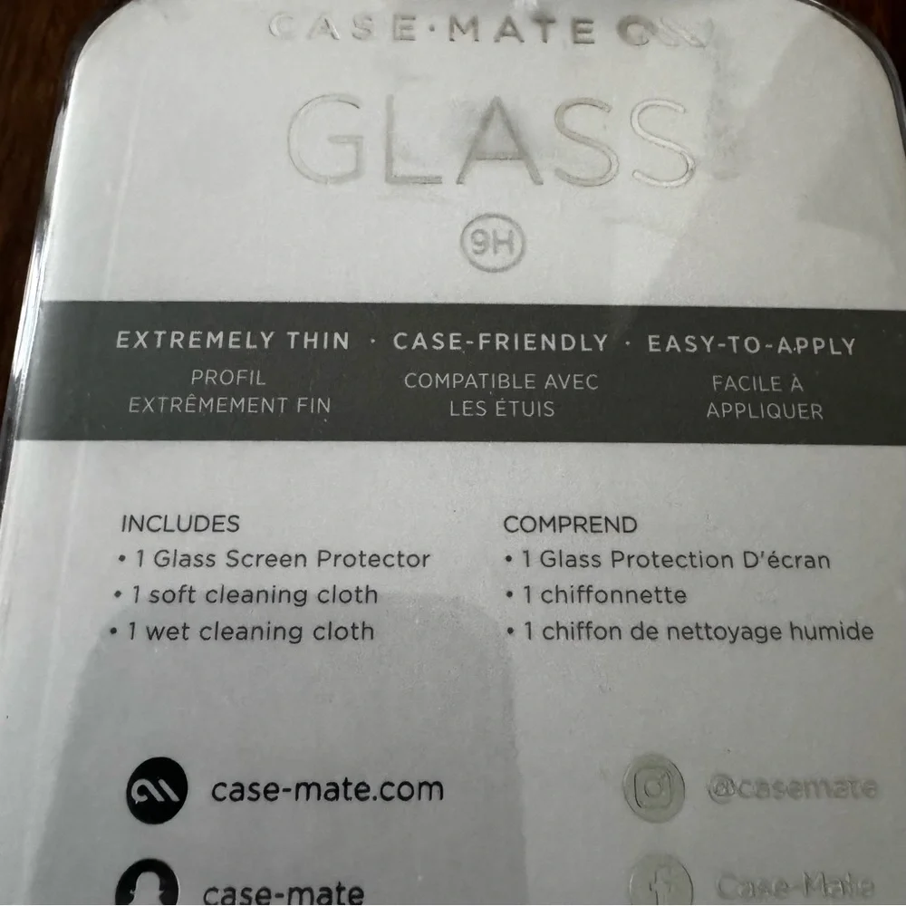 NWT Apple iPhone 8/7/6 Plus Tempered Glass Screen Protector Case-Mate Safety Kit